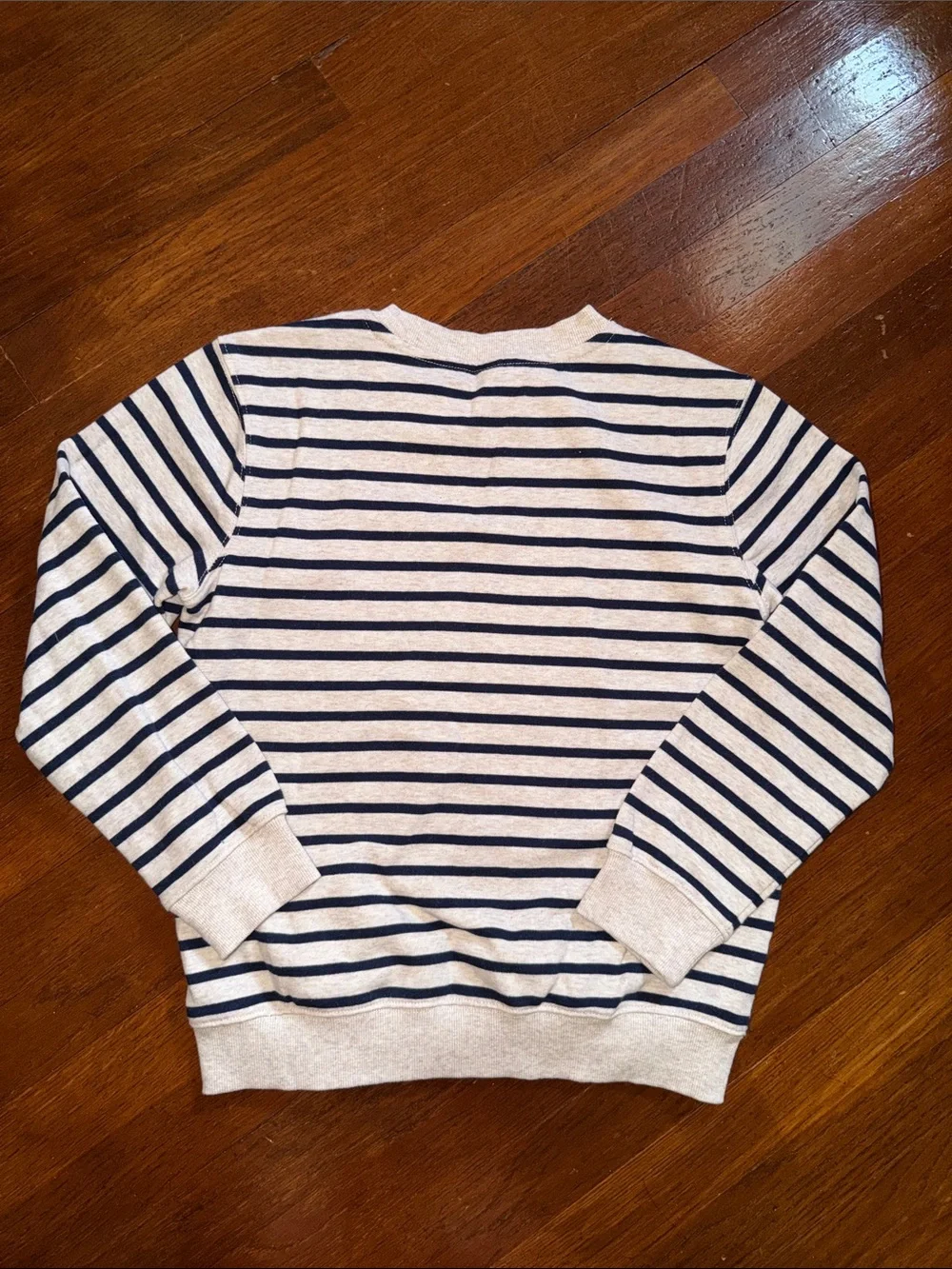 Boys Class Club Classic Preppy Navy Striped Crewneck Sweatshirt Size 14/16